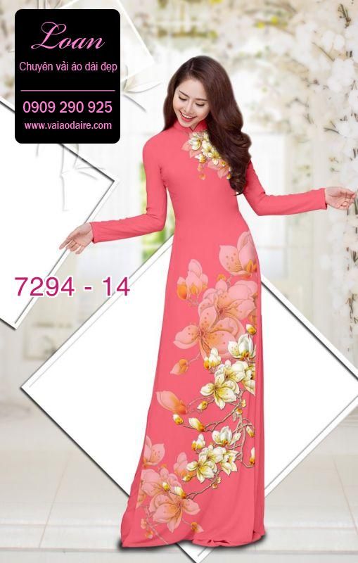 Vải áo dài hoa Sứ