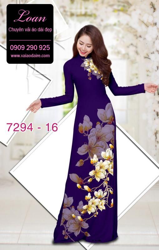 Vải áo dài hoa Sứ