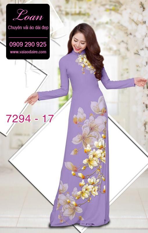 Vải áo dài hoa Sứ