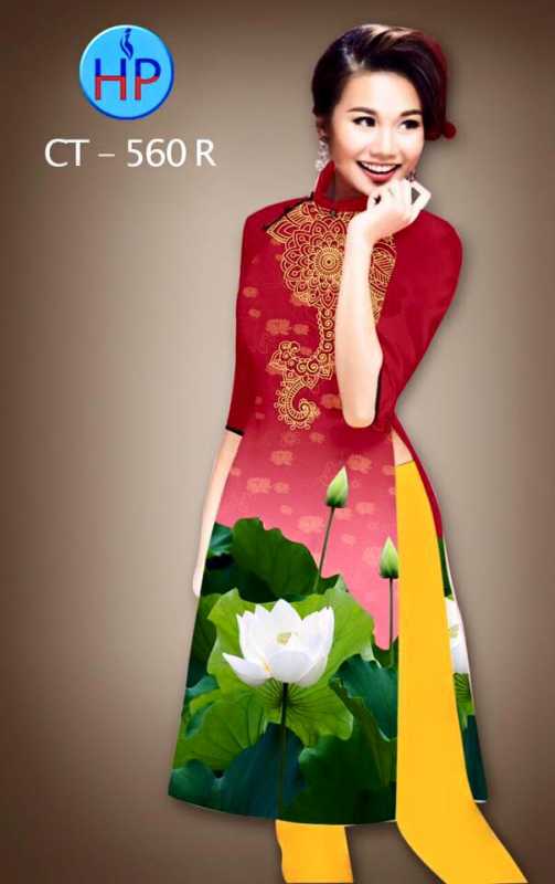 Vải áo dài Cách Tân hoa Sen Vải áo dài Cách Tân hoa Sen