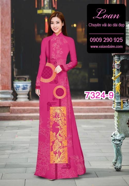 Vải áo dài hoa văn phú quý