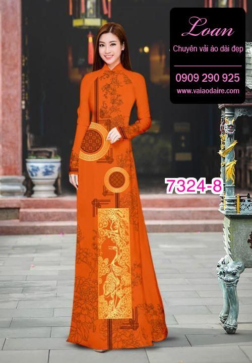 Vải áo dài hoa văn phú quý