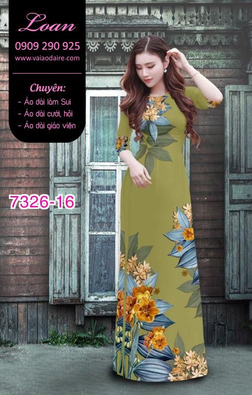 Vải áo dài hoa 3D