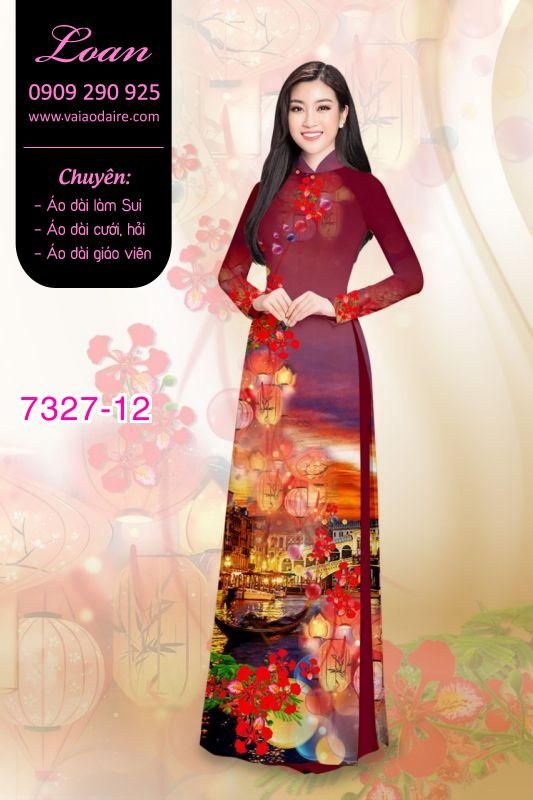Vải áo dài tết trung thu