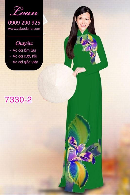 Vải áo dài hoa 3D Vải áo dài hoa 3D