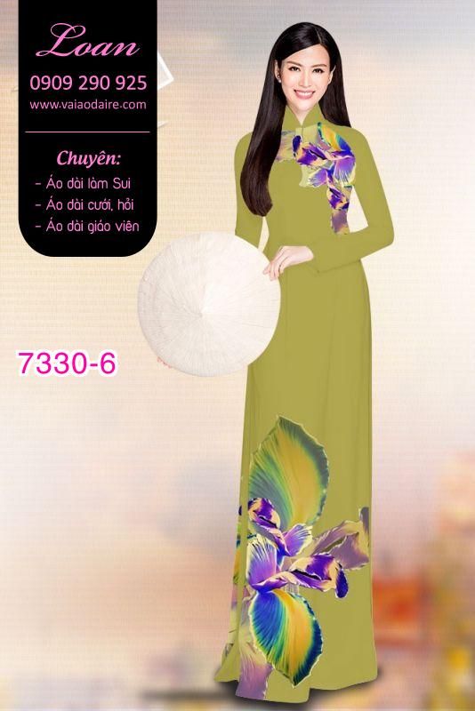 Vải áo dài hoa 3D Vải áo dài hoa 3D