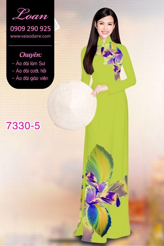 Vải áo dài hoa 3D Vải áo dài hoa 3D
