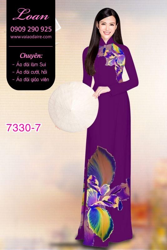 Vải áo dài hoa 3D Vải áo dài hoa 3D