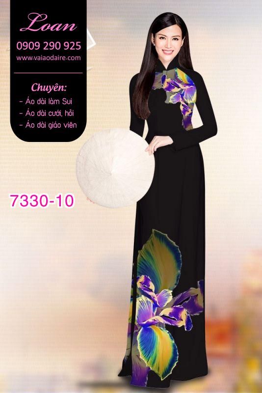 Vải áo dài hoa 3D Vải áo dài hoa 3D