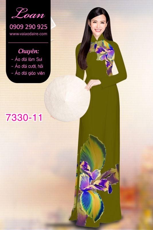 Vải áo dài hoa 3D Vải áo dài hoa 3D