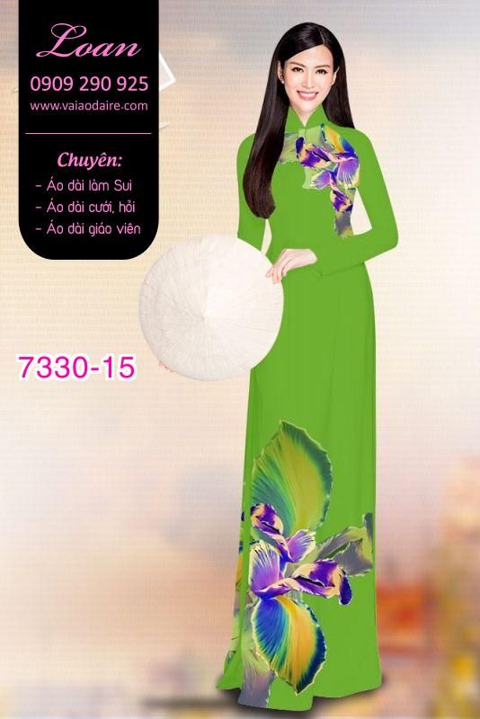 Vải áo dài hoa 3D Vải áo dài hoa 3D