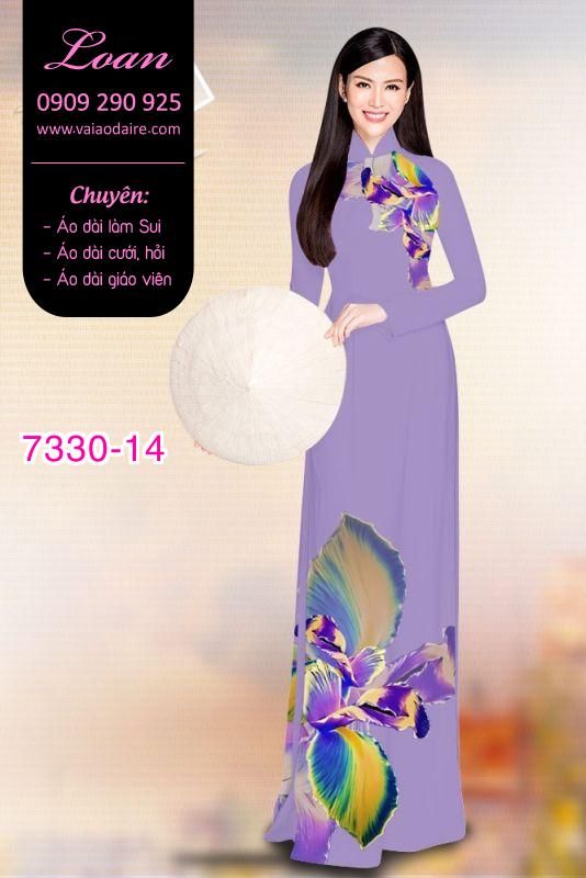 Vải áo dài hoa 3D Vải áo dài hoa 3D