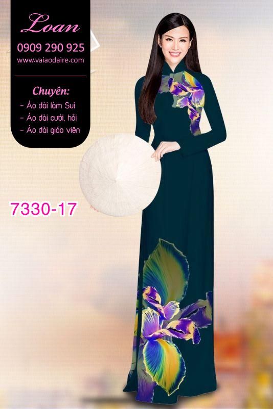 Vải áo dài hoa 3D Vải áo dài hoa 3D