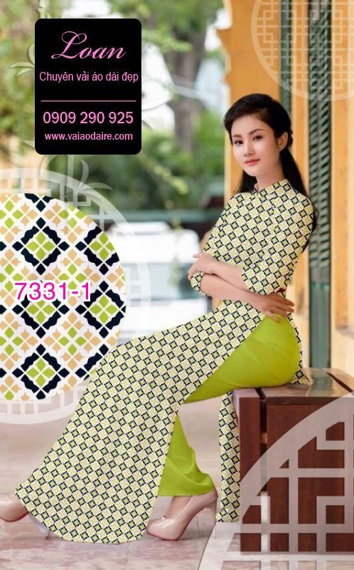 Vải áo dài hoa nhí Vải áo dài hoa nhí
