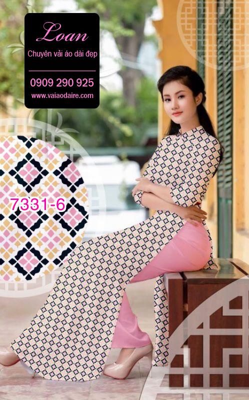 Vải áo dài hoa nhí Vải áo dài hoa nhí
