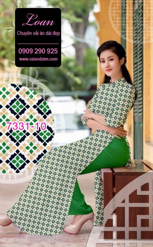Vải áo dài hoa nhí Vải áo dài hoa nhí