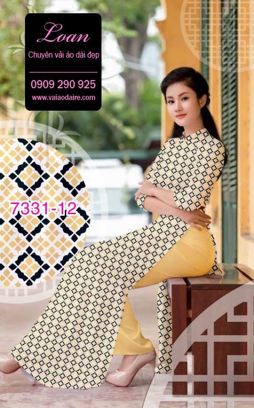 Vải áo dài hoa nhí Vải áo dài hoa nhí