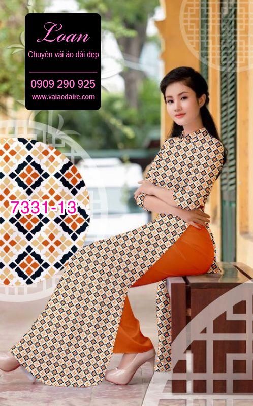 Vải áo dài hoa nhí Vải áo dài hoa nhí