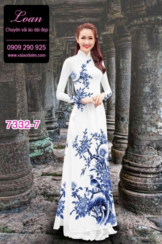 Vải áo dài phong cảnh Vải áo dài phong cảnh