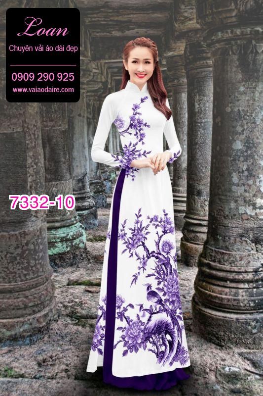 Vải áo dài phong cảnh Vải áo dài phong cảnh