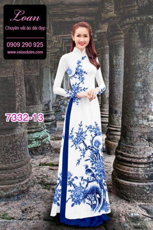 Vải áo dài phong cảnh Vải áo dài phong cảnh