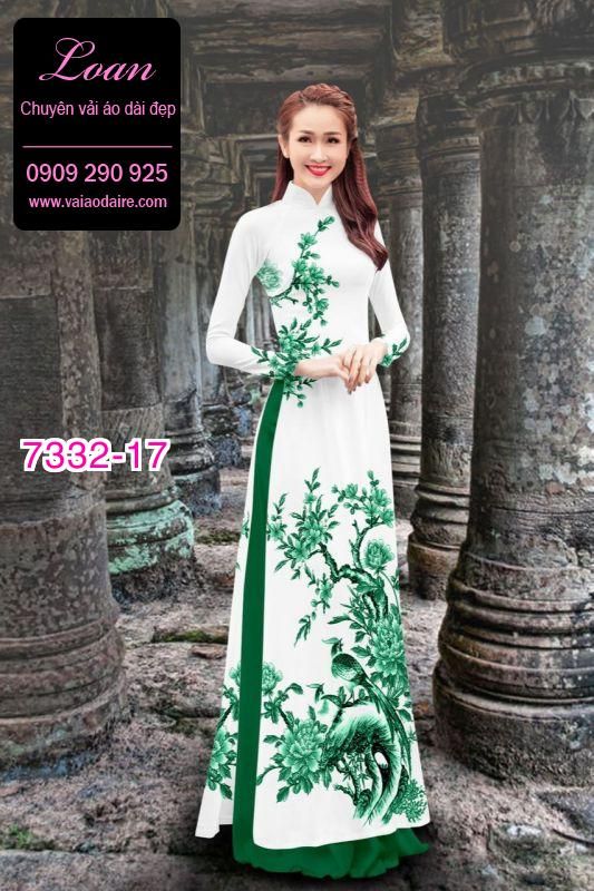 Vải áo dài phong cảnh Vải áo dài phong cảnh