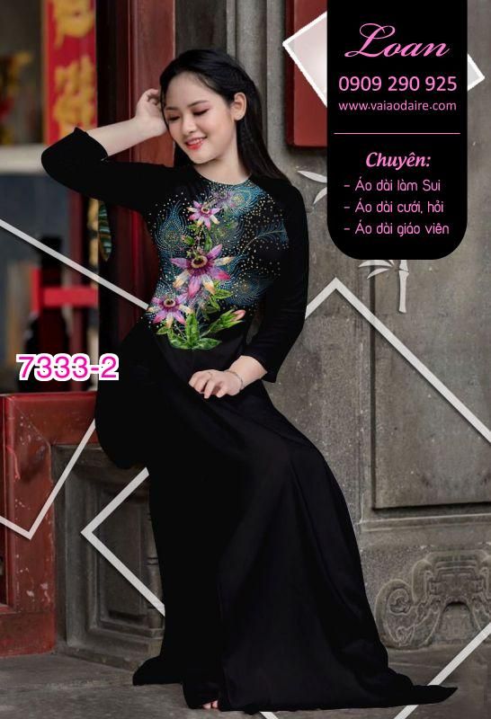 Vải áo dài hoa eo