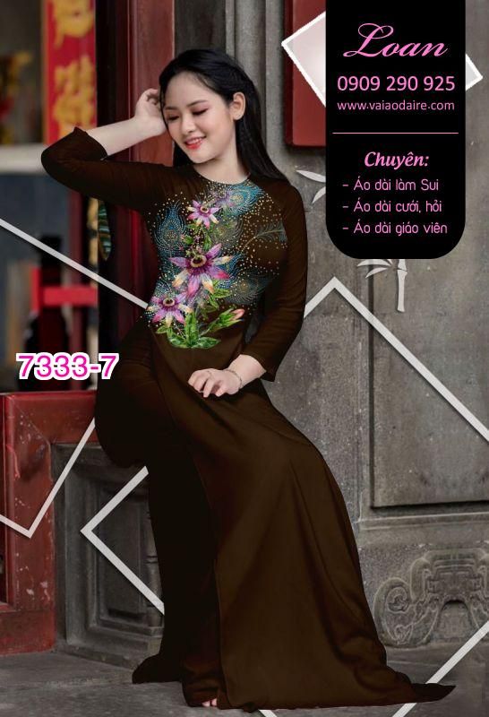 Vải áo dài hoa eo