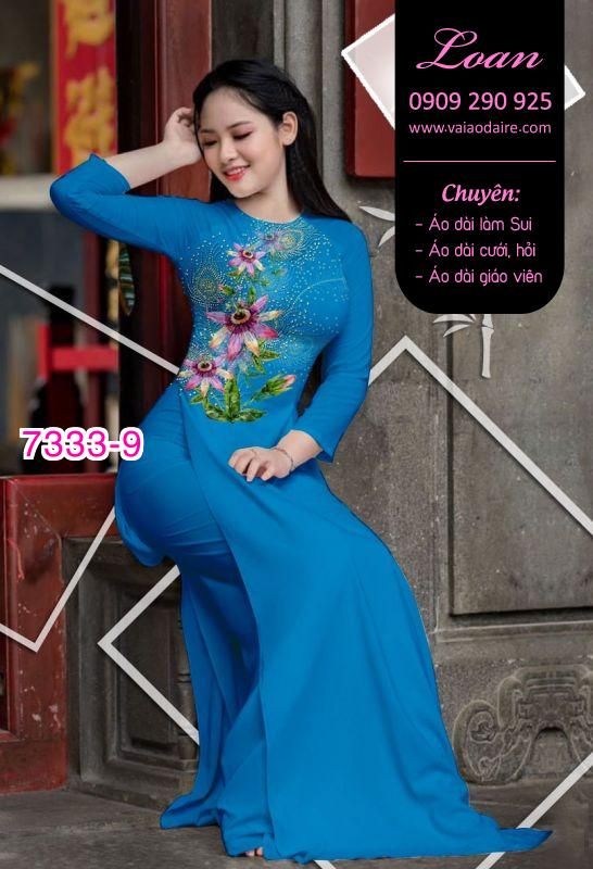 Vải áo dài hoa eo