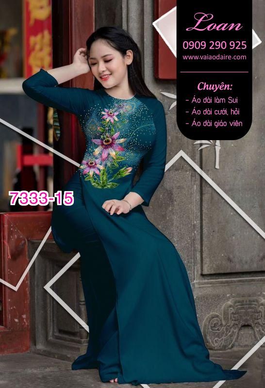 Vải áo dài hoa eo