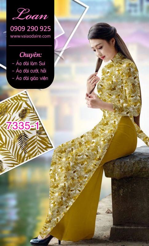 Vải áo dài hoa nhí Vải áo dài hoa nhí