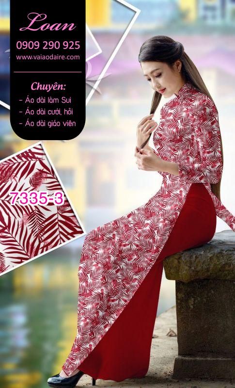 Vải áo dài hoa nhí Vải áo dài hoa nhí