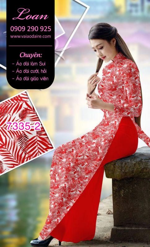 Vải áo dài hoa nhí Vải áo dài hoa nhí
