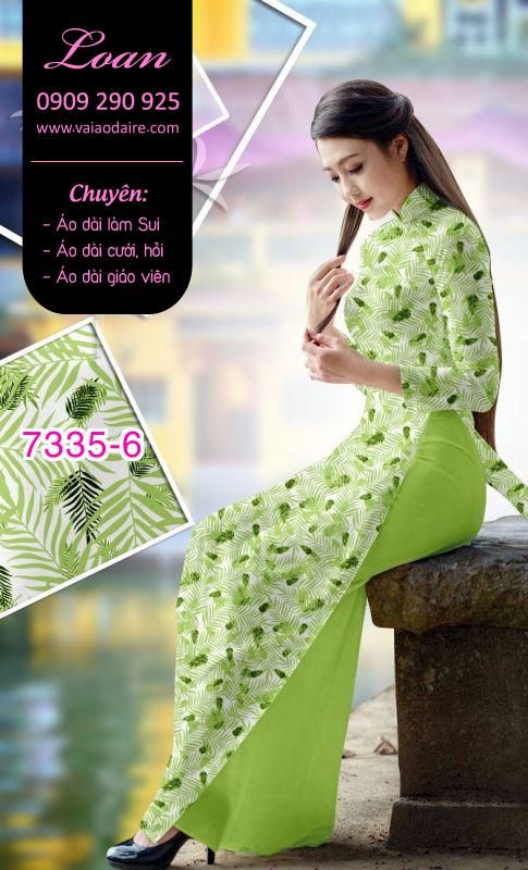 Vải áo dài hoa nhí Vải áo dài hoa nhí