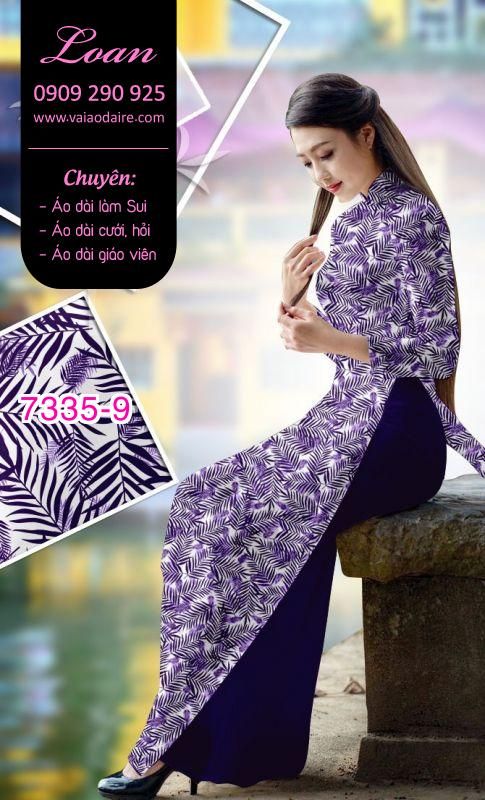 Vải áo dài hoa nhí Vải áo dài hoa nhí