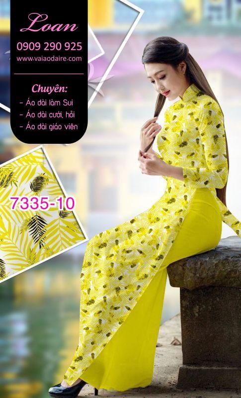 Vải áo dài hoa nhí Vải áo dài hoa nhí