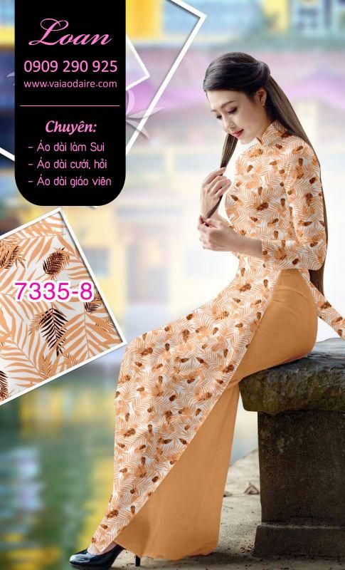 Vải áo dài hoa nhí Vải áo dài hoa nhí