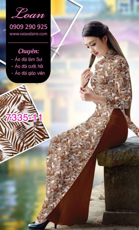 Vải áo dài hoa nhí Vải áo dài hoa nhí