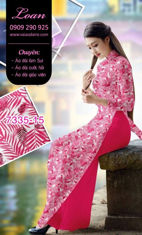 Vải áo dài hoa nhí Vải áo dài hoa nhí