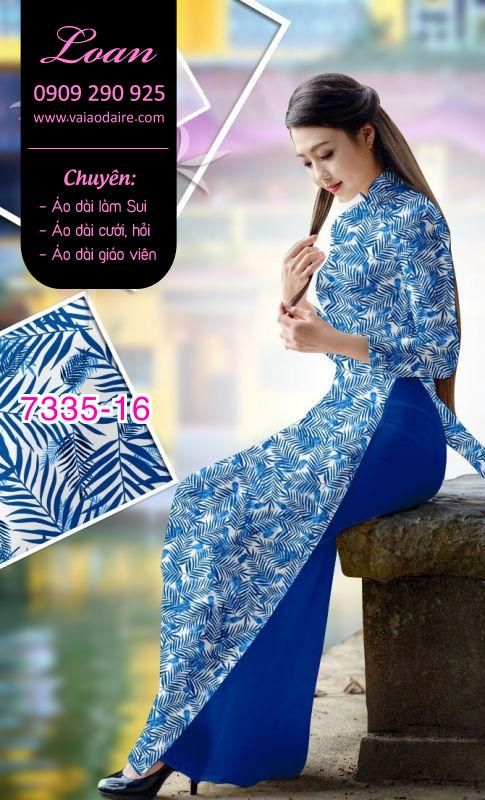 Vải áo dài hoa nhí Vải áo dài hoa nhí