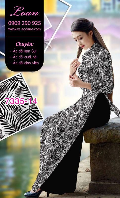 Vải áo dài hoa nhí Vải áo dài hoa nhí