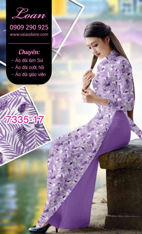 Vải áo dài hoa nhí Vải áo dài hoa nhí