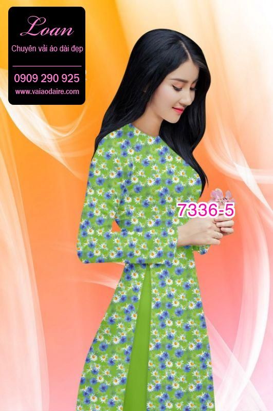 Vải áo dài hoa nhí Vải áo dài hoa nhí