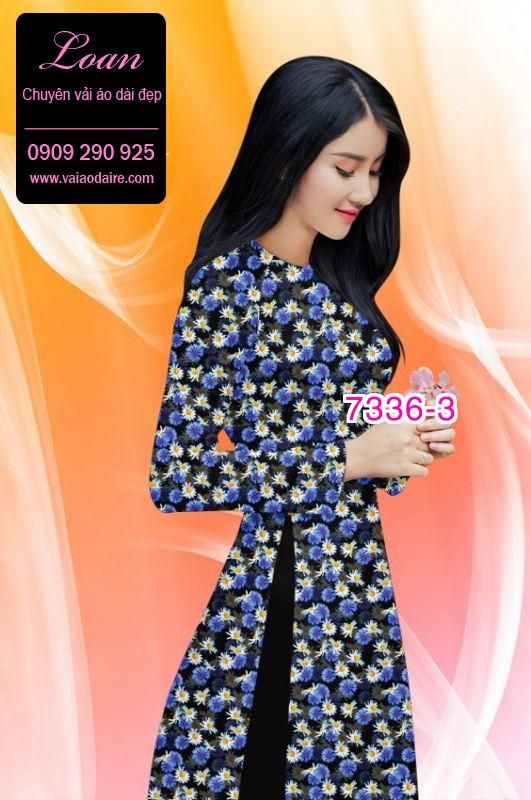 Vải áo dài hoa nhí Vải áo dài hoa nhí