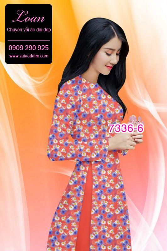 Vải áo dài hoa nhí Vải áo dài hoa nhí