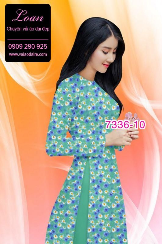 Vải áo dài hoa nhí Vải áo dài hoa nhí