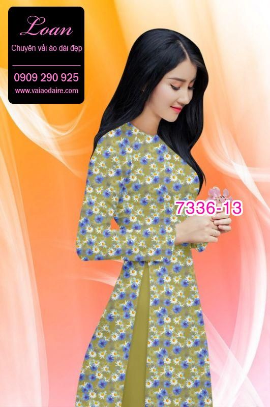 Vải áo dài hoa nhí Vải áo dài hoa nhí