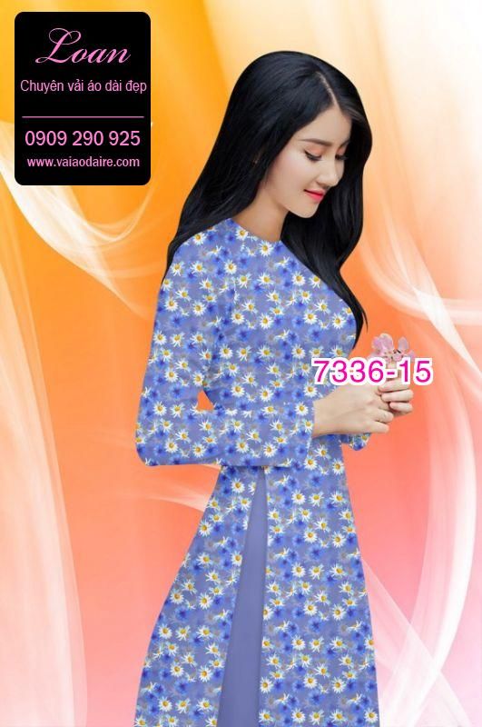 Vải áo dài hoa nhí Vải áo dài hoa nhí