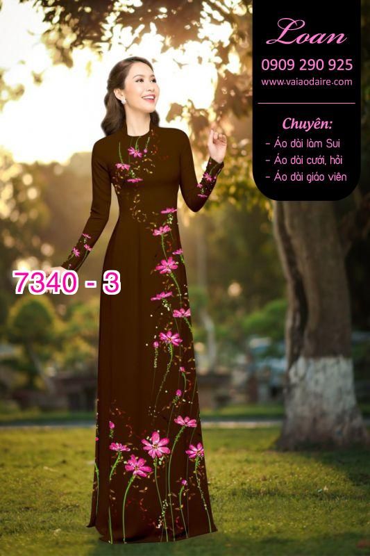 Vải áo dài hoa dây Vải áo dài hoa dây
