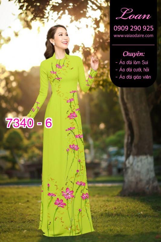 Vải áo dài hoa dây Vải áo dài hoa dây